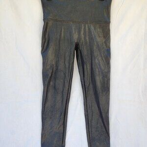 Spanx Black Faux Leather Leggings (XL)